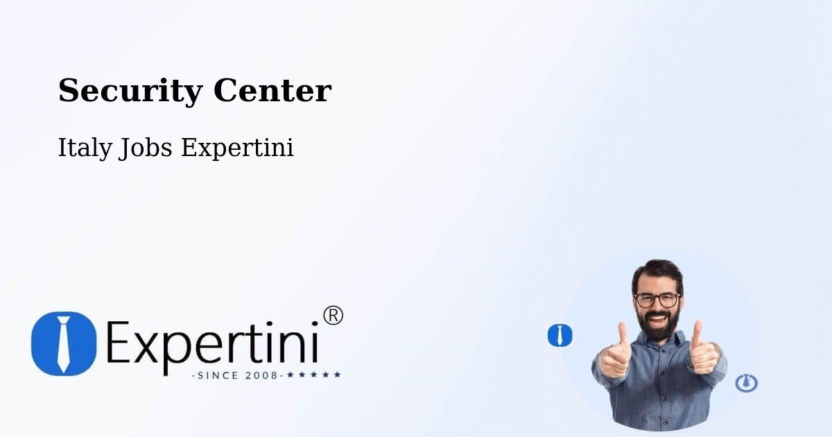 Security Center - Italy Jobs Expertini